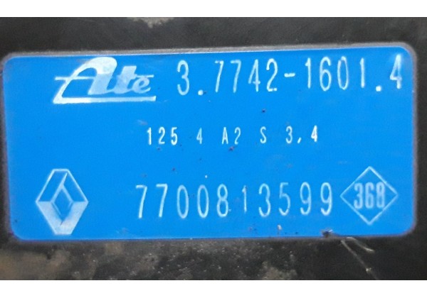 Вакуумний підсилювач гальм, вакуум Renault 19, 7700813599, 3774216014 *